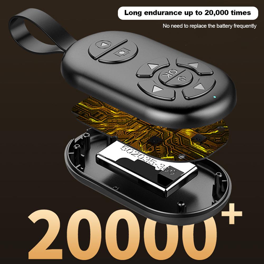 Беспроводной телефон Bluetooth пульт дистанционного управления затвор камеры бесшовная запись видео контроллер подключения для TikTok видео переворачиватель страниц