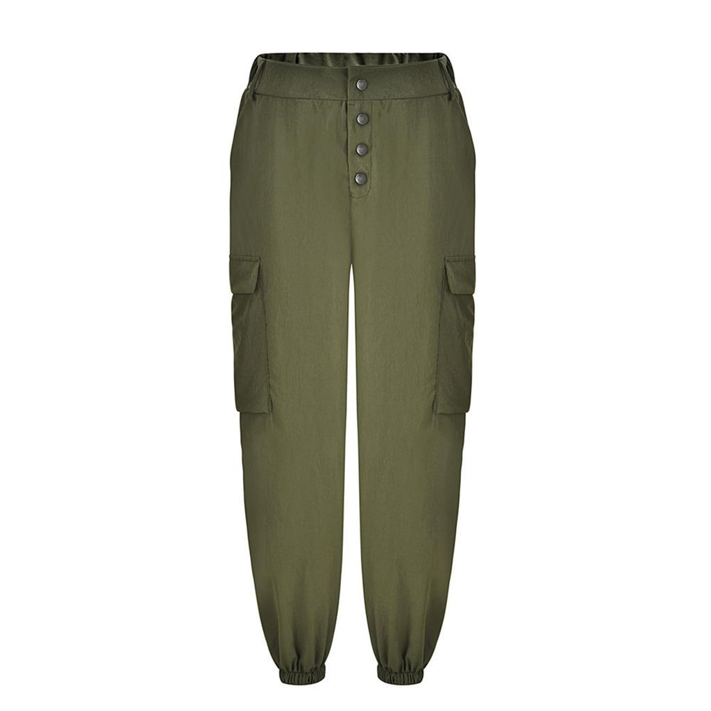 Женские эластичные повседневные брюки с высокой талией