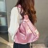 Handbag Drawstring Bag Korean Style Tote Bag Sweet Pleated Nylon Shoulder Bag  Women