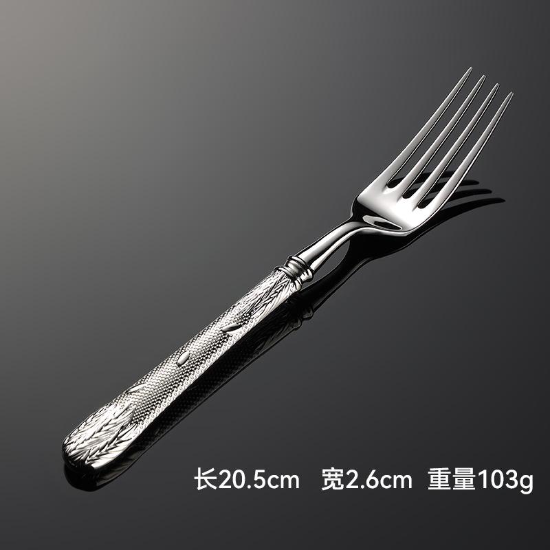 Пшеничный колос 304 столовые приборы в западном стиле нож и вилка для стейка ложка чайная ложка чайная вилка высококачественная гостиничная ковка столовые приборы нож и вилка