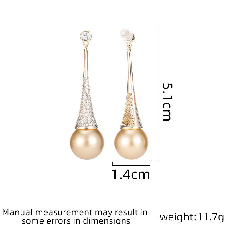 Женские серьги-подвески в элегантном дизайне «легкая роскошь», с искусственным жемчугом, модная бижутерия, универсальные серьги нишевого дизайна