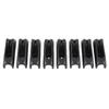 8PCS Kayak Cleat Quick Grip Black High Strength Nylon Self Lock Rope Cleat for Canoe Inflatable Boat Dinghy Yacht