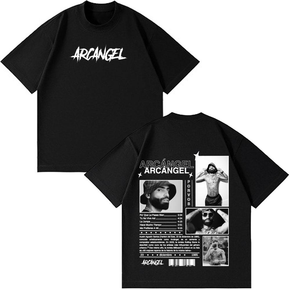 Rapper Arcangel Album T Shirt Men Women Hip Hop Fashion Oversized Short Sleeve Tshirt Casual Cotton Harajuku Tshirts Fan Gifts