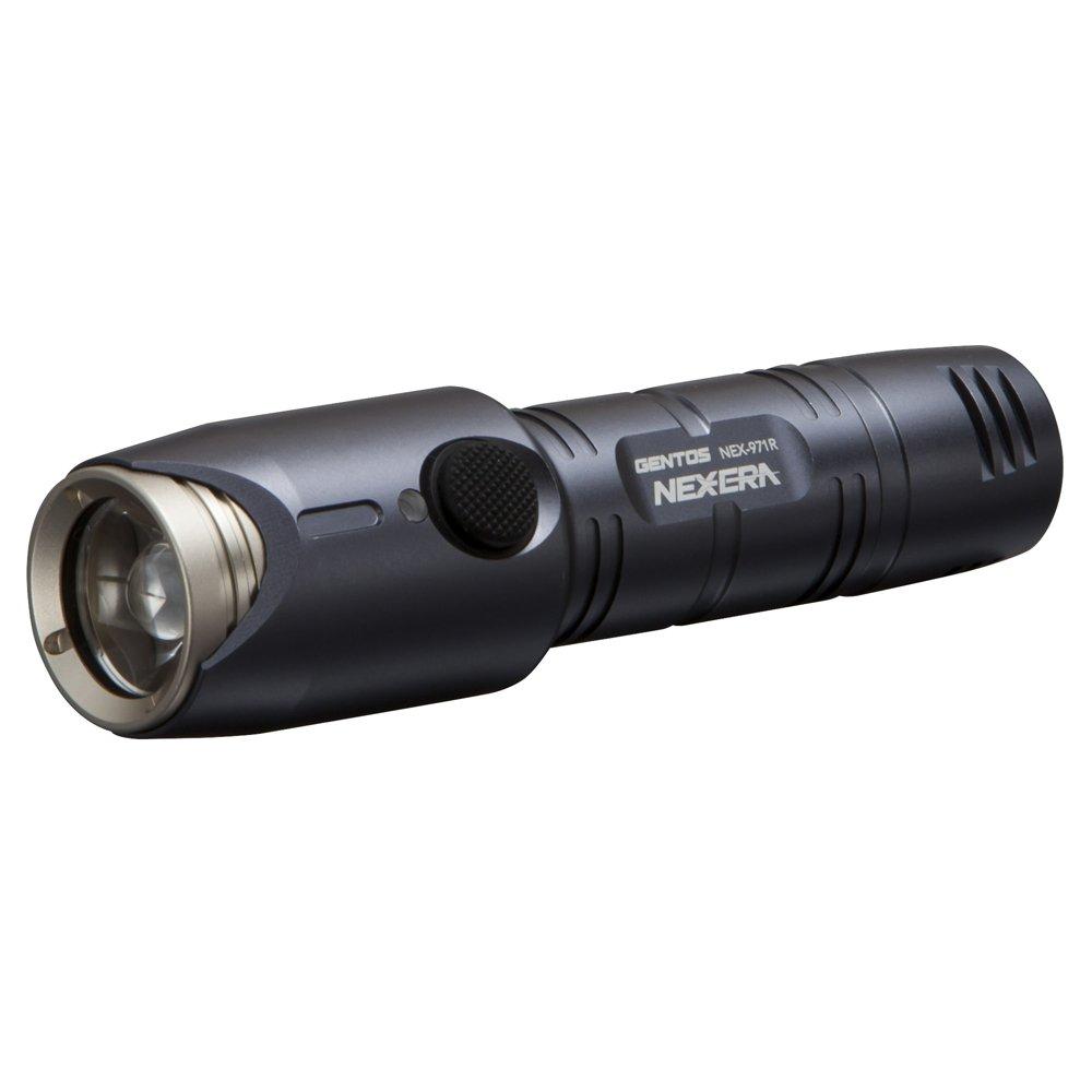 GENTOS USB Rechargeable Flashlight NEXERA 130 Practical Lighting for 3 [Brightness Lumens, Hours] NEX-971R