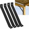 Pavilion Reinforcement Angle  with 45-Degree Support Rods, Heavy-Duty Metal Corner  for Outdoor Wooden Frames