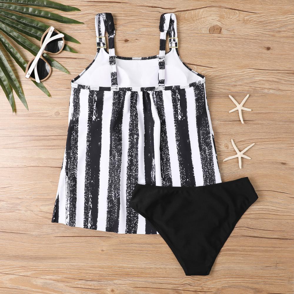 Плюс Размер Женская мода сексуальный круглый вырез темно-вишневые цветы бикини комплект облегающий пляжный купальник из двух частей