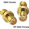 Boobrie 2 шт. Улучшенный SMA-разъем (мама) на RP-SMA-разъем (мама) Адаптер DC-18 ГГц КСВ ≤1.15 ВЧ Коаксиальный Позолоченный Адаптер для FPV Дрона Усилителя Сигнала