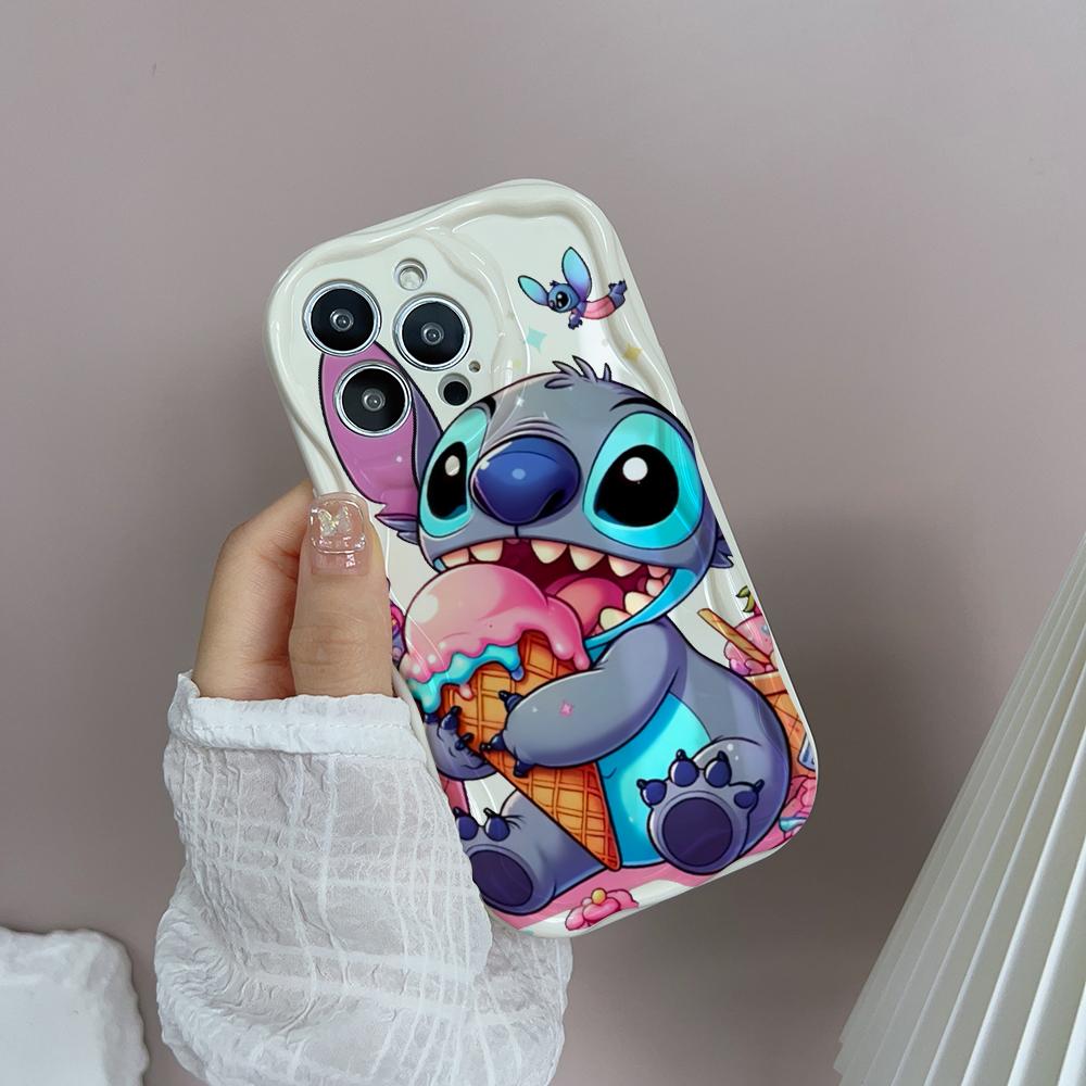 Чехол для телефона Stitch Angel Baby для Samsung Galaxy S25 S24 S23 S22 FE Plus Ultra A15 A16 A25 A55 A35 A54 A14 A34 A07 A17, мягкий чехол