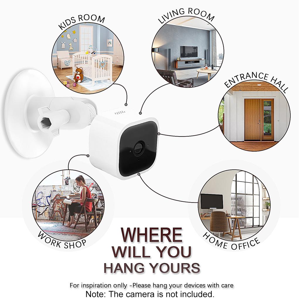 2 Pack Adjustable Wall Mount Compatible with Blink Mini  Blink XT XT2 Home Camera Mounting