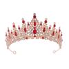 European Style Bridal Crown Alloy Hair Accessories Wedding Rhinestone Headband Electroplating Birthday Crown Dinner Wedding Headdress