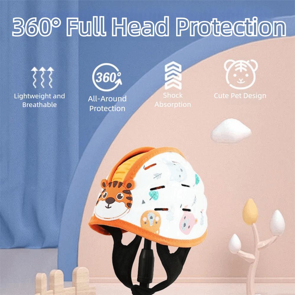 Breathable Adjustable Toddler Anti-Collision Safety Helmet, 360-Degree Baby Head Protector Hat, Comfortable Wear For Crawling & Learning Walking