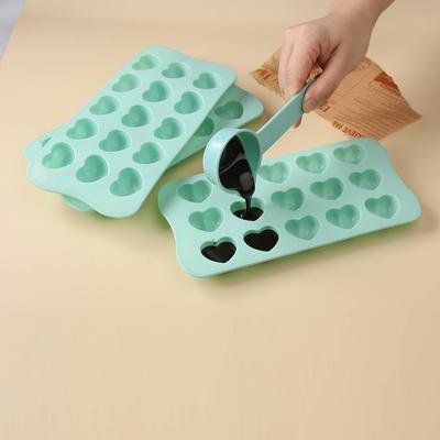1шт/2шт 15 отверстий Love Chocolate Mold Пищевой силикон Высокотемпературная устойчивая форма для выпечки торта Инструмент