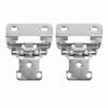2Pcs Self Closing Cabinet Hinge 1 2in Enhanced Safety Steel Semi Wrap Overlay Cupboard Door Hinge for Kitchen Bathroom