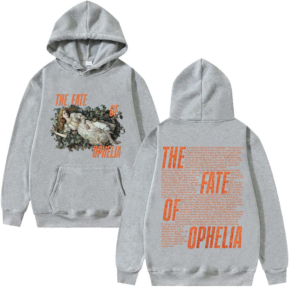 Худи с текстом песни The Fate of Ophelia TS The Life of A Showgirl, графикой альбома, одежда, женская, мужская, модная, ретро-эстетика, пуловер Y2K