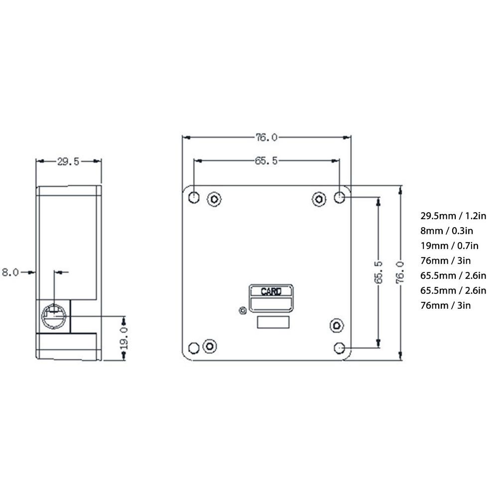 Invisible Electronic Cabinet Lock ABS Smart Cabinet Lock Safety Drawer Lock Pantry