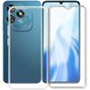 Прозрачный чехол для Oukitel C51 (6,8 дюйма) с 3 x Защитной пленкой из закаленного стекла, Тонкий ударопрочный чехол из мягкого силикона, Защита от падения на 360° для