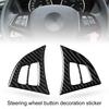 Car Sticker Self-adhesive Interior Trim Carbon Fiber Steering Wheel Button Decal Cover for BMW X5 E70 2008-2013