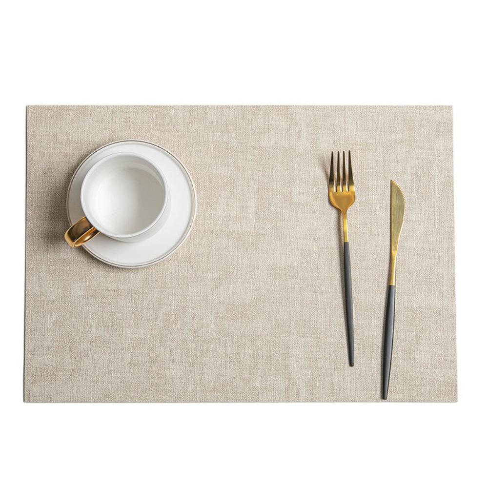 4pcs Nordic Style Tableware Mat Rectangular Dish Mat Kitchen Supplies Placemat Restaurant