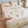 Cute Print Fitted Sheet Bed 150/180 Bedsheet Home Bed Cover 100% Cotton Sheets Soft Mattress Protector (Pillowcase Need Order)