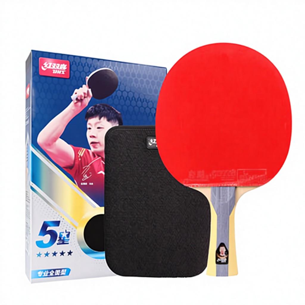 DHS H5002 H5006 5 Star Table Tennis Racket Pure Wood Thick-Core Blade Carbon Fiber Bottom Pimples Rubber Offense Defense
