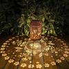 Vintage Style Hanging Solar Light Metal Material Outdoor Lantern LED Garden Light  Lawn Pathway