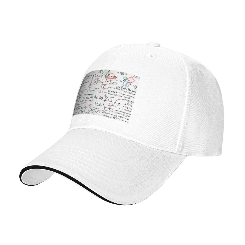 Mathematics Formulas Numbers Cap Casual Baseball Caps Adjustable Hat Hip Hop Summer Unisex Baseball Hats Customizable