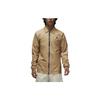 Casual Solid Color Zip-Up Collared Jacket Men Outerwear Khaki DX9688-277