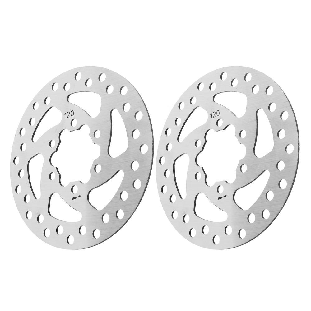2PCS 6 Holes Bike Brake Disc Stainless Steel Mountain Bike Brake Disc Brake Upgrade Part