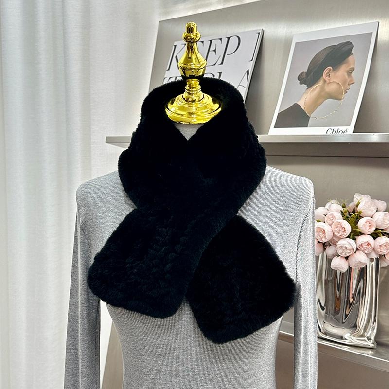 Импортный корейский шарф из натурального меха кролика рекс, простой длинный плетеный шарф Мао Мао, теплый двусторонний утолщенный женский