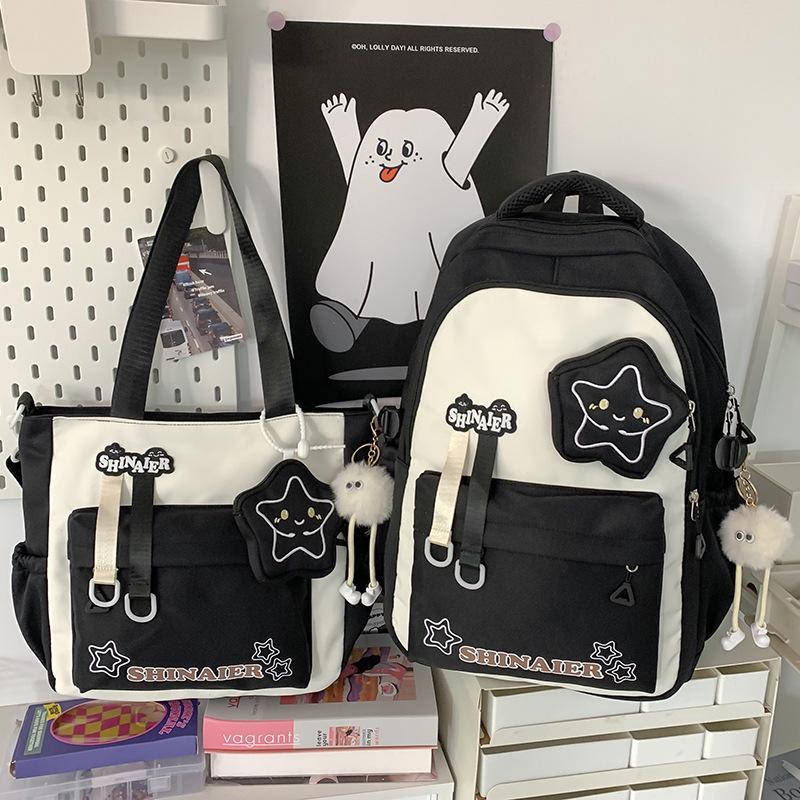Школьный рюкзак детский, для учеников начальной школы, для девочек, для учеников средней школы, стильный комплект из двух предметов высокой ценности, рюкзак,.
