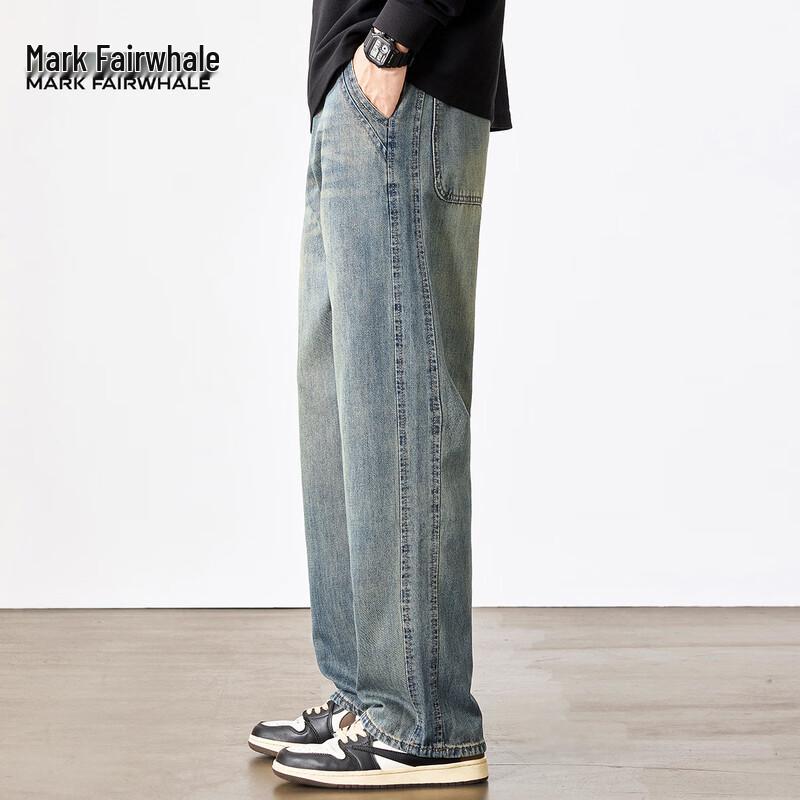 Мужские джинсы Mark Fairwhale свободного прямого кроя из выстиранного денима