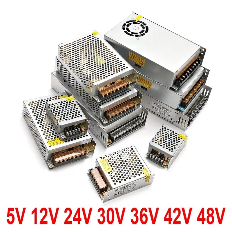 Китай DC 12V 40A 500W 600W Блок питания PRO Трансформатор 24V 36V 48V 60V 72V 110-220V