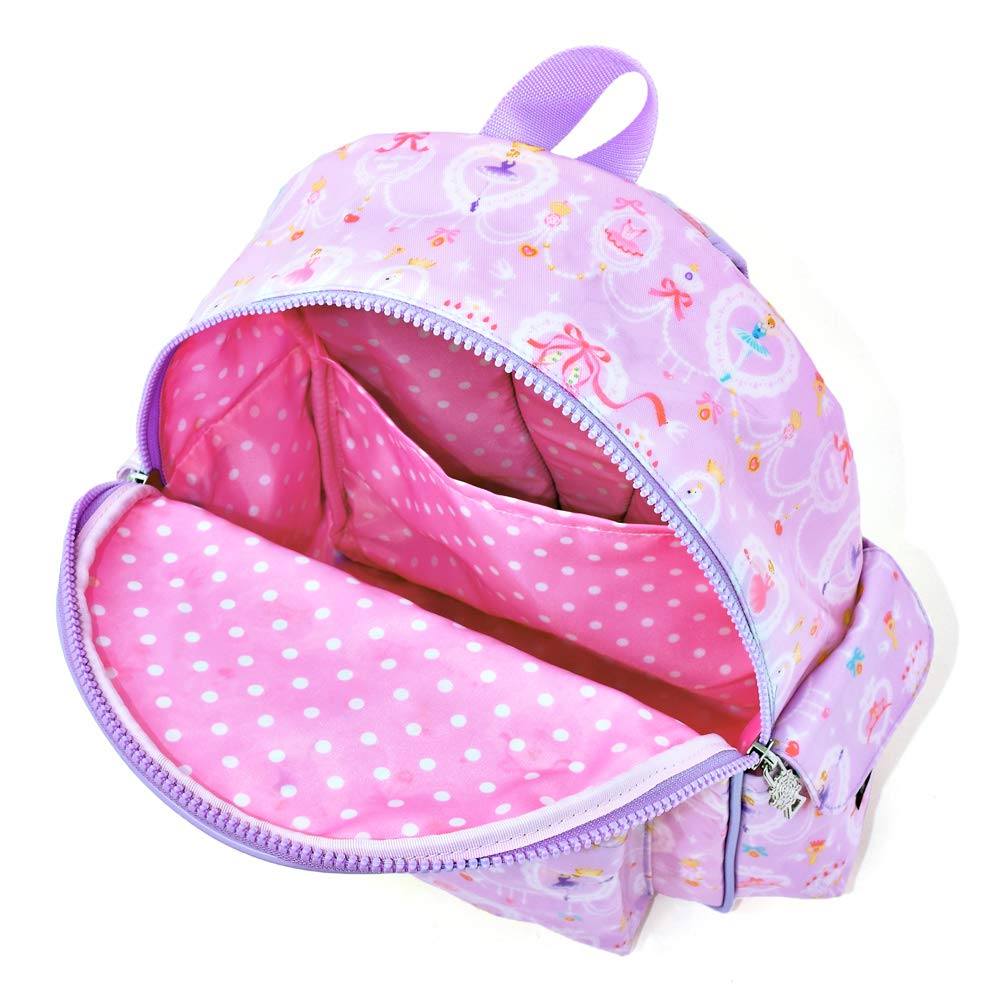 COLORFUL CANDY STYLE Backpack for Pretty Ballerina with Lace Pattern N0631700 Girls, Kids, Lightweight, Excursion, Kindergarten, (Lavender)