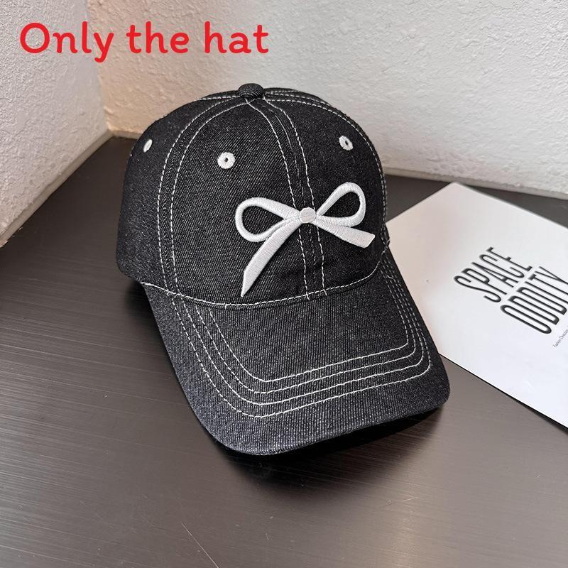Бейсболка с бантом-бабочкой для женщин с широкими полями, солнцезащитная и из дышащего хлопка для летнего стиля