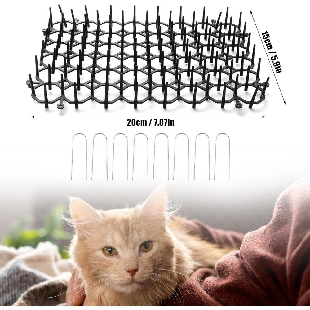 20 X 15 см отпугиватель кошек, садовый барьер от кошек и животных, оснащенный ограждением для защиты от пугливых кошек, набор из 20 штук