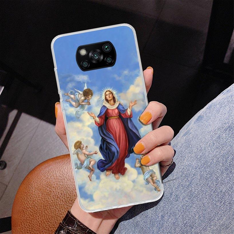 Virgin De Guadalupe Virgen Mary Phone Case For Xiaomi Poco X7 X6 X5 Pro F7 Ultra Redmi 15C 15 13C 13 12C 12 10 10A 10C 9 9A 9C 9