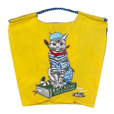 Ball and Chain Genuine Product M Size Cat Yellow Shopping Bag Eco Bag YELLOW 313009 [Ball & Chain] P.CAT P.CAT