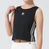 Adidas Originals Sports Casual Round Neck Sleeveless Vest Women Tops Black KB6417
