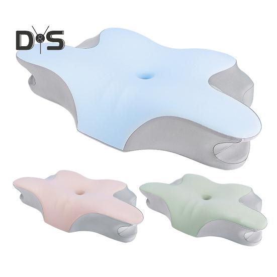 Подушка с эффектом памяти, медленный отскок, эластичная, облегчающая боль в шее, охлаждающая технология, подушка для сна, высокая плотность, поддержка, дышащая, моющаяся, боковая часть спинки