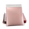 10 шт., розово-золотистый почтовый пакет с пузырьками, алюминиевый пакет, лазерный конверт, самозапечатывающийся почтовый подарочный упаковочный пакет, утолщенный ювелирный пакет 18*23 см