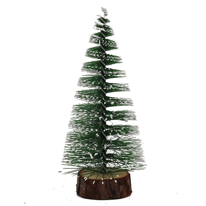 Green Snowflake Pine Needle Mini Christmas Tree - PVC Tabletop, Sizes: 10-30cm