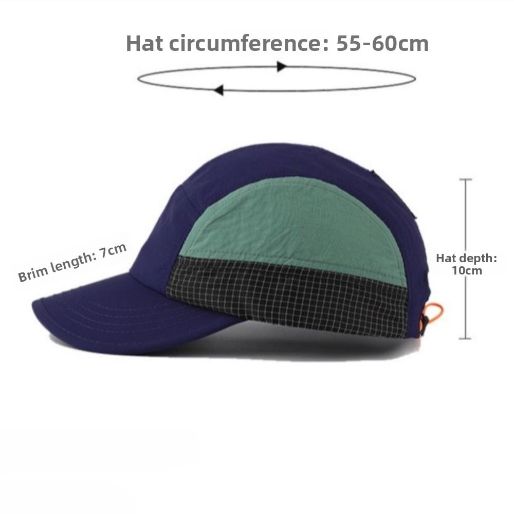 Quick-drying Flat Brim Hat Packable Cycling Sun Hat Casual Baseball Cap