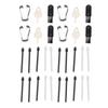 4 Набора Сменные Наконечники Стилуса для Сенсорного Экрана для Samsung Galaxy S22 Ultra 5G Набор Инструментов для Замены Наконечников Черный и Серый