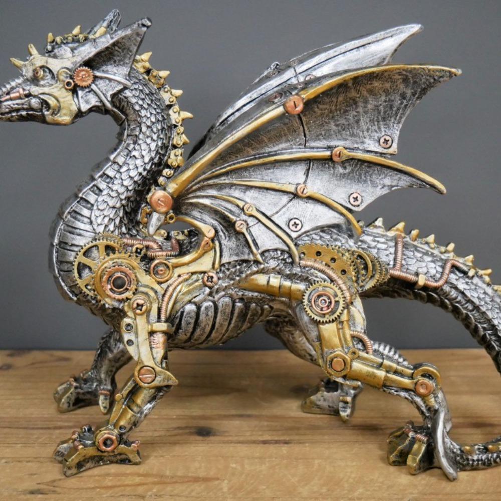 Mechanical Punk Dog Resin Crafts Tabletop Window Decoration Gardening Decoration