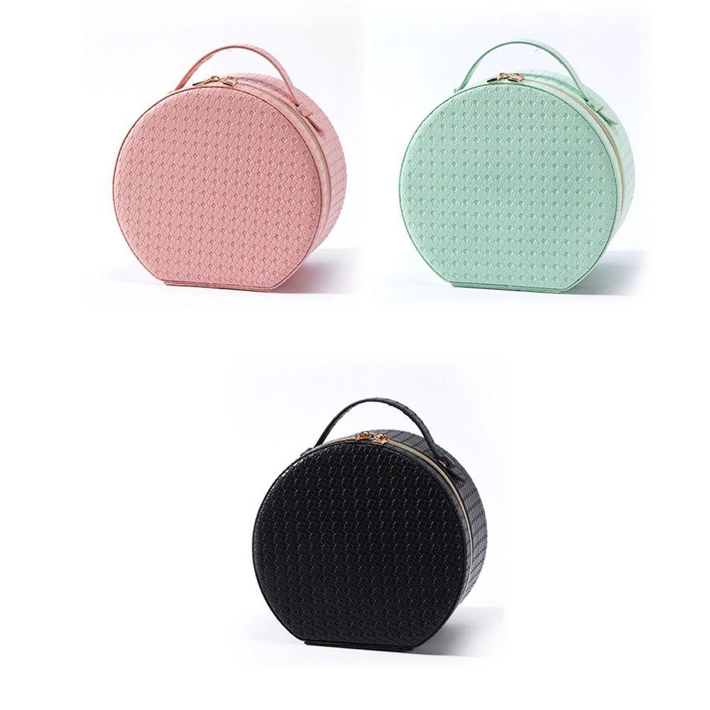 Adjustable Dividers LED Makeup Bag with Mirror Portable Travel Toiletry Organizer Home Use