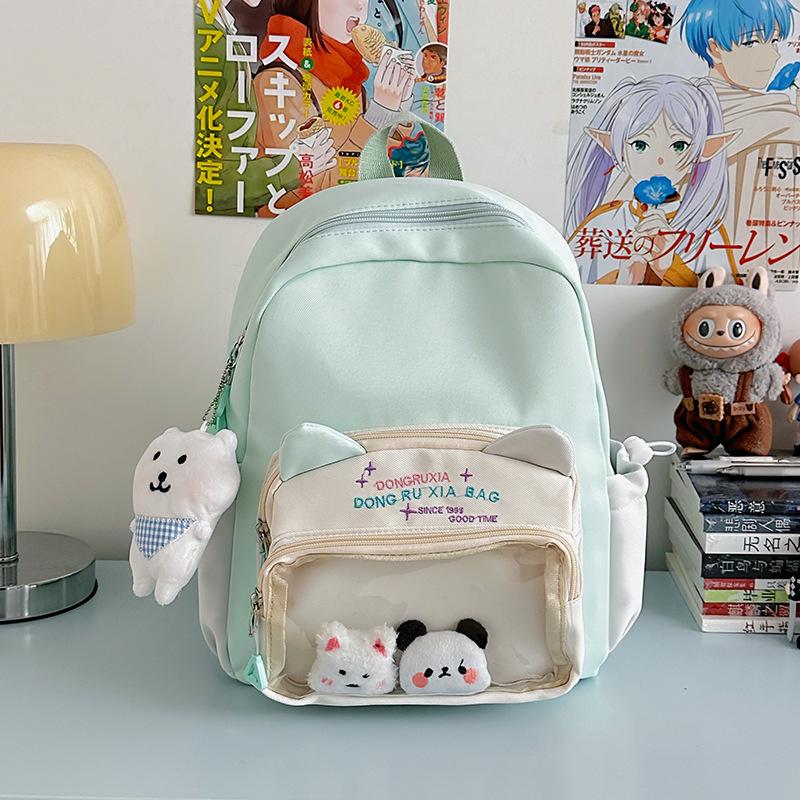 The New Schoolbag Is High-value, Fresh and Sweet, Candy-colored Backpack, Lightweight and Large-capacity Backpack for Junior High School Students.