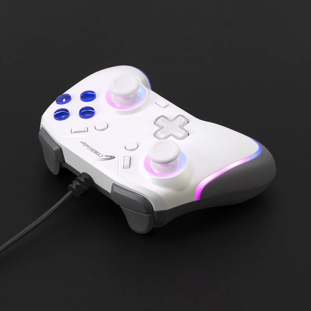 Игровой контроллер CYBER Mini HG проводной тип белый переключатель (для ПЕРЕКЛЮЧАТЕЛЯ) -