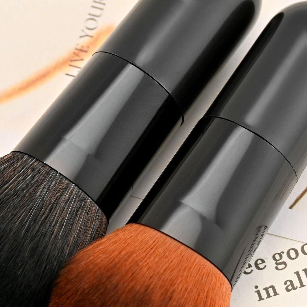Portable Face Brush with High-density Synthetic Fibers Professional Makeup Application for Women