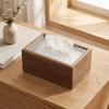 High-end Quality Tissue Box Wood Paper Towel Holder Minimalist Paper Box  Hotel Use
