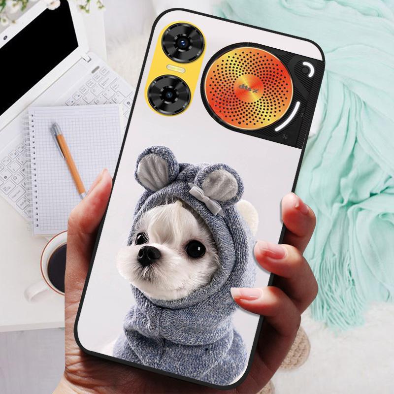 Для ZTE Nubia Music 2 Чехол Лев Волк Силиконовая Мягкая Задняя Крышка Для Nubia Music2 Чехлы для Телефона 6.7" Защитный Чехол Черный Матовый